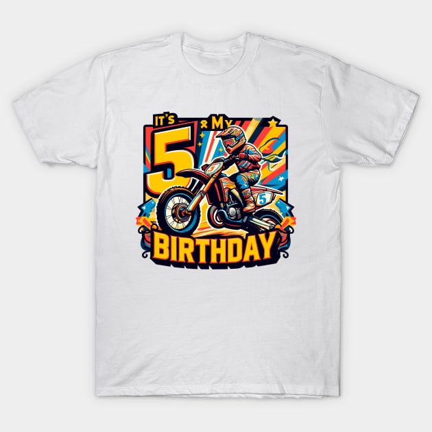 5th Birthday T-Shirt by Vehicles-Art